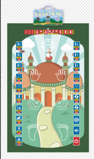 Electronic prayer mat for children