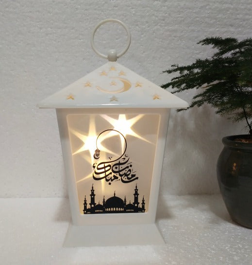 Traditional Ramadan decor lantern with lighting