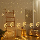 Curtain for Ramadan decorations and light occasions - star and crescent 4.5 m 